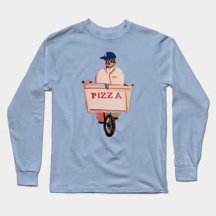 Pizza Delivered By Bike Long Sleeve T-Shirt